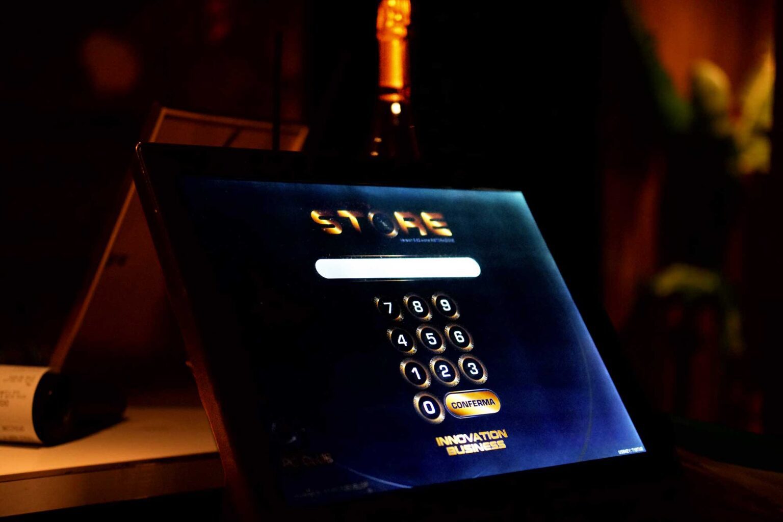 Punto cassa con software inn.store installato in un locale cliente